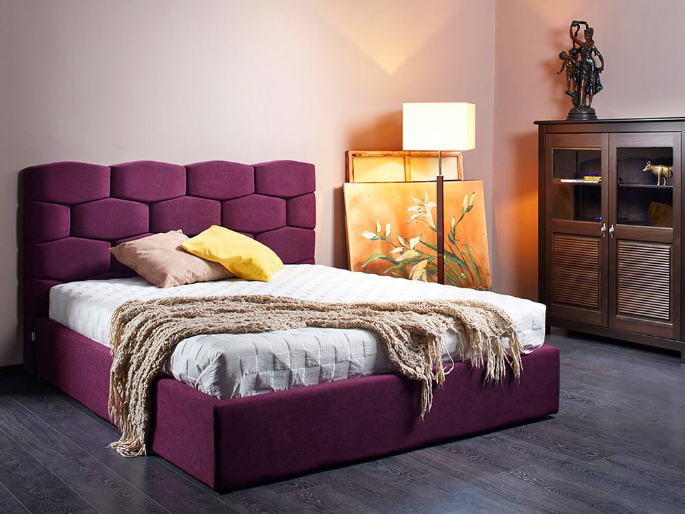 Интерьерные мягкие кровати - Кровать двуспальная НИНА основание на ламелях (140), категория 1(2) - Белорусская мебель