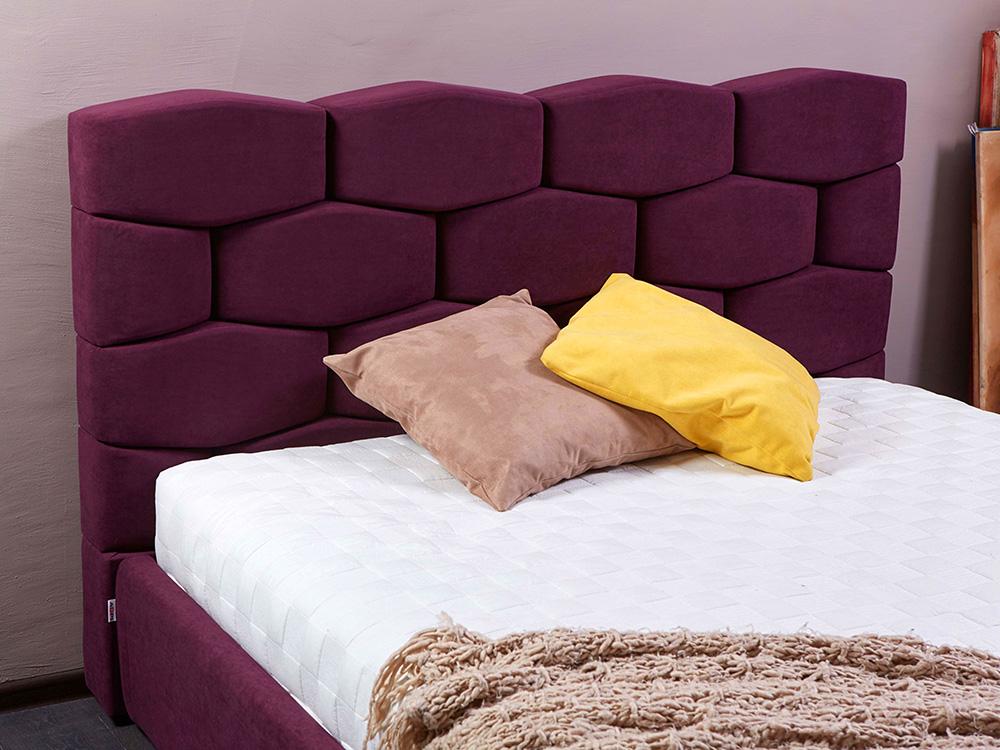 Интерьерные мягкие кровати - Кровать двуспальная НИНА основание на ламелях (140), категория 1(4) - Белорусская мебель