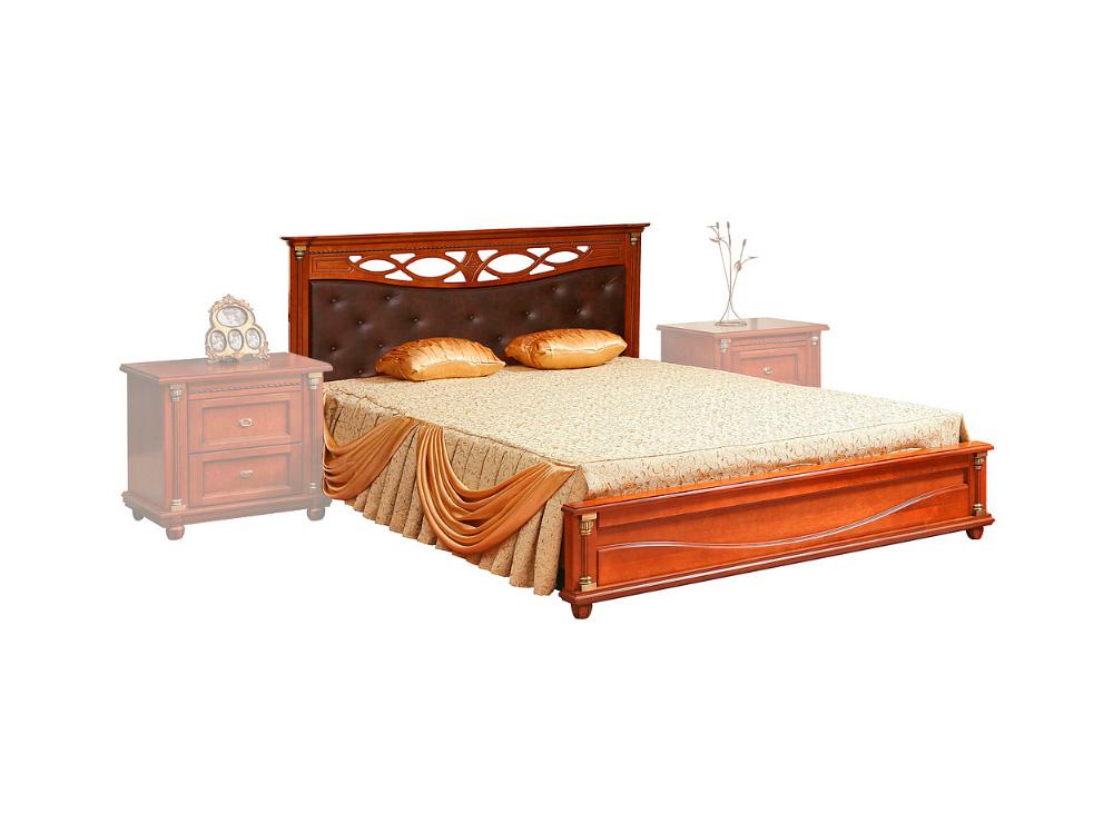 Кровати - Кровать двуспальная ВАЛЕНСИЯ, Каштан, П3.589.1.09(1) - Белорусская мебель