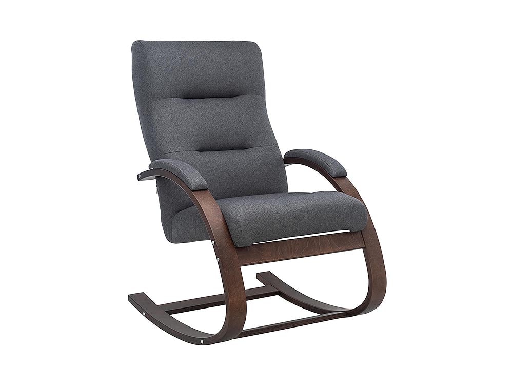 Кресла в гостиную - Кресло-качалка МИЛАНО, Орех текстура + Малмо 95(1) - Белорусская мебель