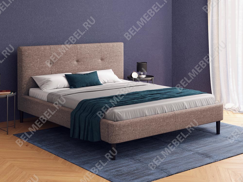 Интерьерные мягкие кровати - Кровать двуспальная ОДРИ, Саванна 119 (140)(2) - Белорусская мебель