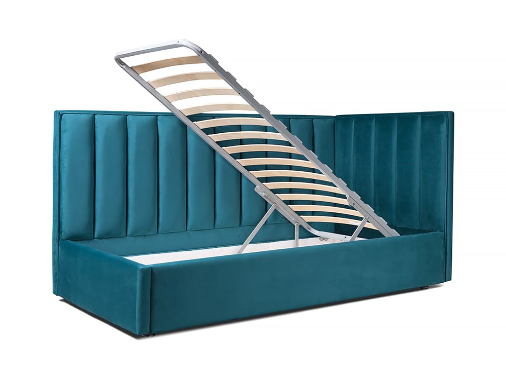Интерьерные мягкие кровати - Кровать односпальная ЕВА с боковым щитом (90)(2) - Белорусская мебель