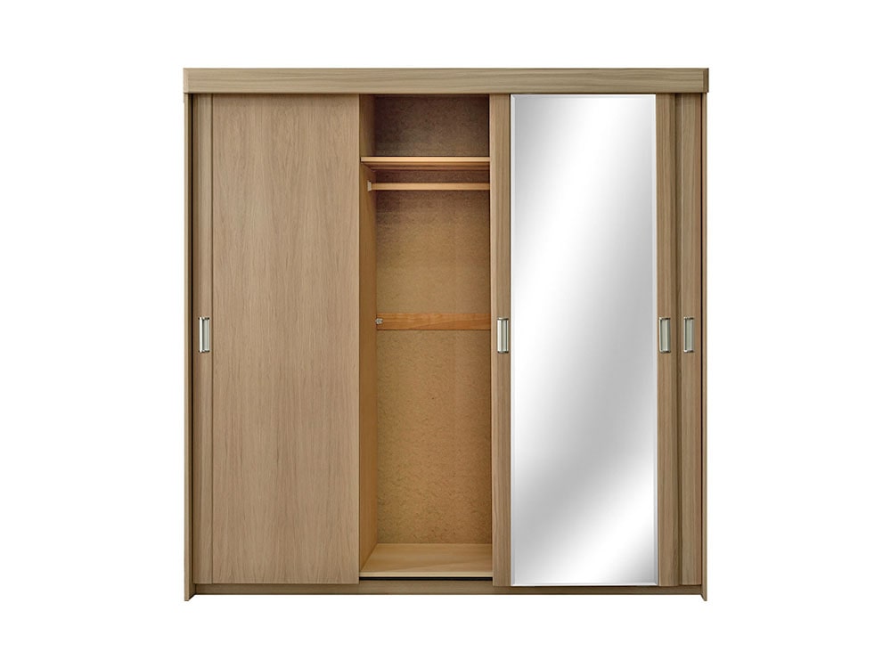 Шкафы для одежды - Шкаф-купе 3д ЛАЙМА, Дуб Разбеленный(4) - Белорусская мебель