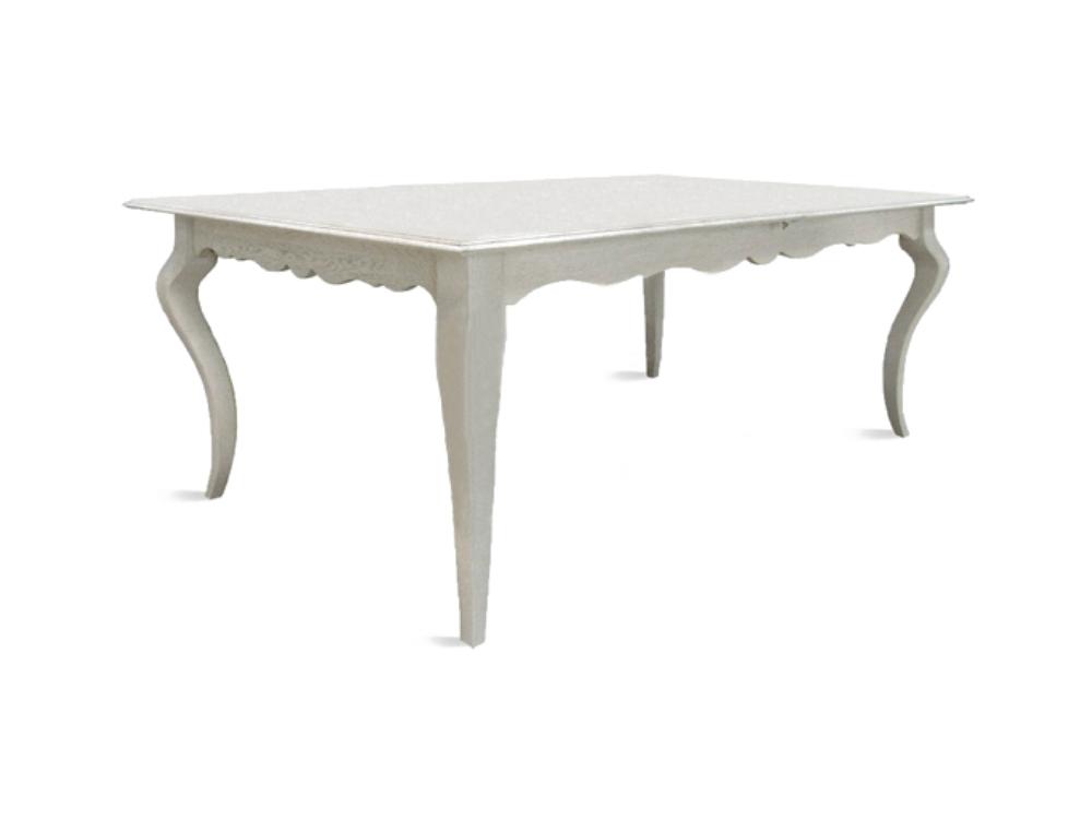 Столы обеденные - Стол обеденный ОСКАР, Белая эмаль + тёмная патина(2) - Белорусская мебель
