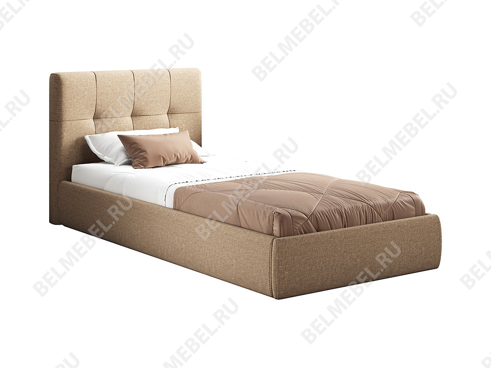 Интерьерные мягкие кровати - Кровать НИКОЛЕТТИ (90) Саванна 02(1) - Белорусская мебель