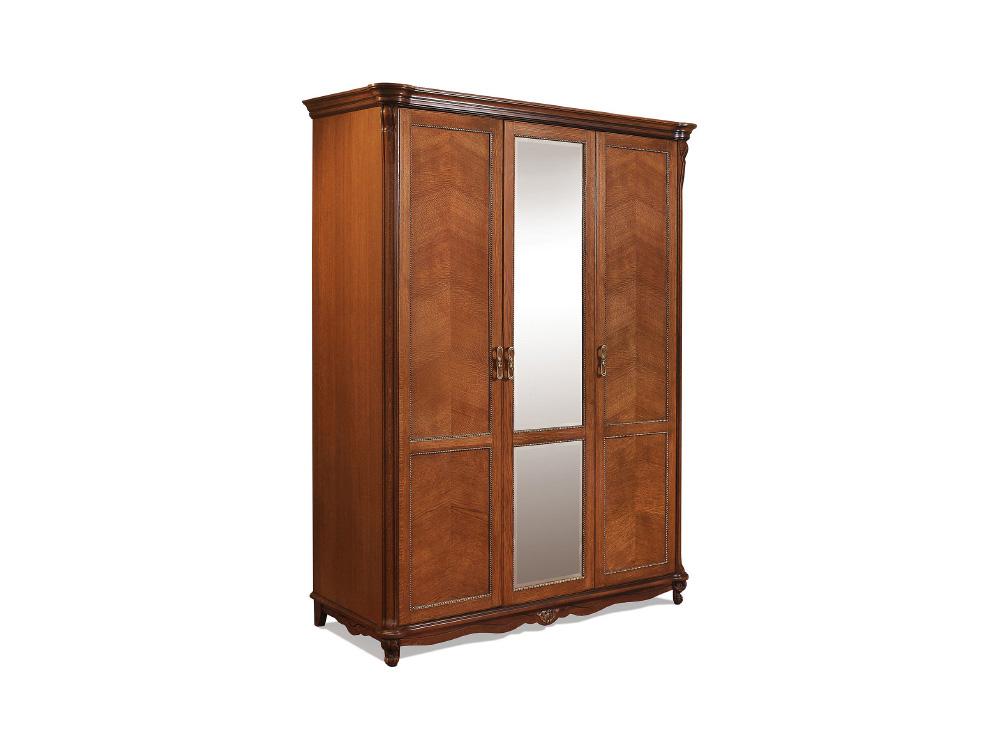 Шкафы для одежды - Шкаф для одежды АЛЕЗИ, Античная бронза, П349.01 трёхдверный(1) - Белорусская мебель