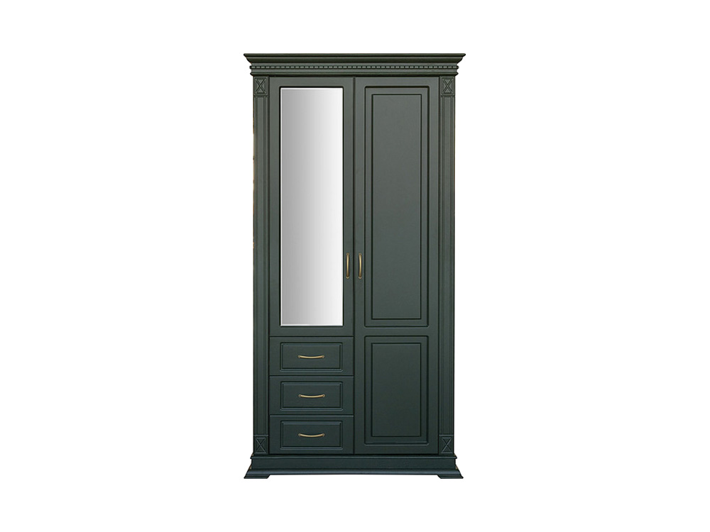 Шкафы в прихожую - Шкаф комбинированный для прихожей ВЕРДИ, Грин, П3.487.3.12(1) - Белорусская мебель