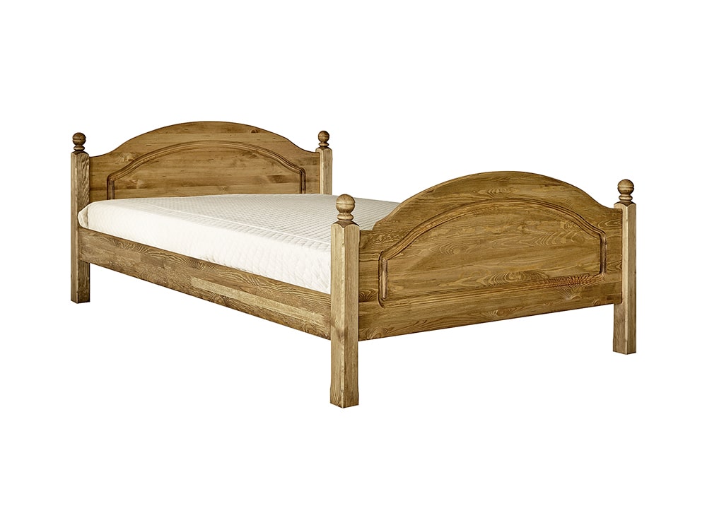 Кровати - Кровать 2-14 ЛОТОС, высокое изножье, Искусственное старение(1) - Белорусская мебель