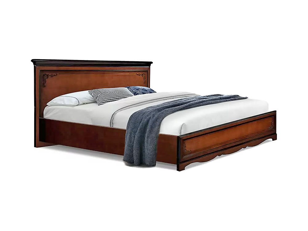 Кровати - Кровать двуспальная ЛОЛИТА ГМ 8804В (160) Махагон(1) - Белорусская мебель