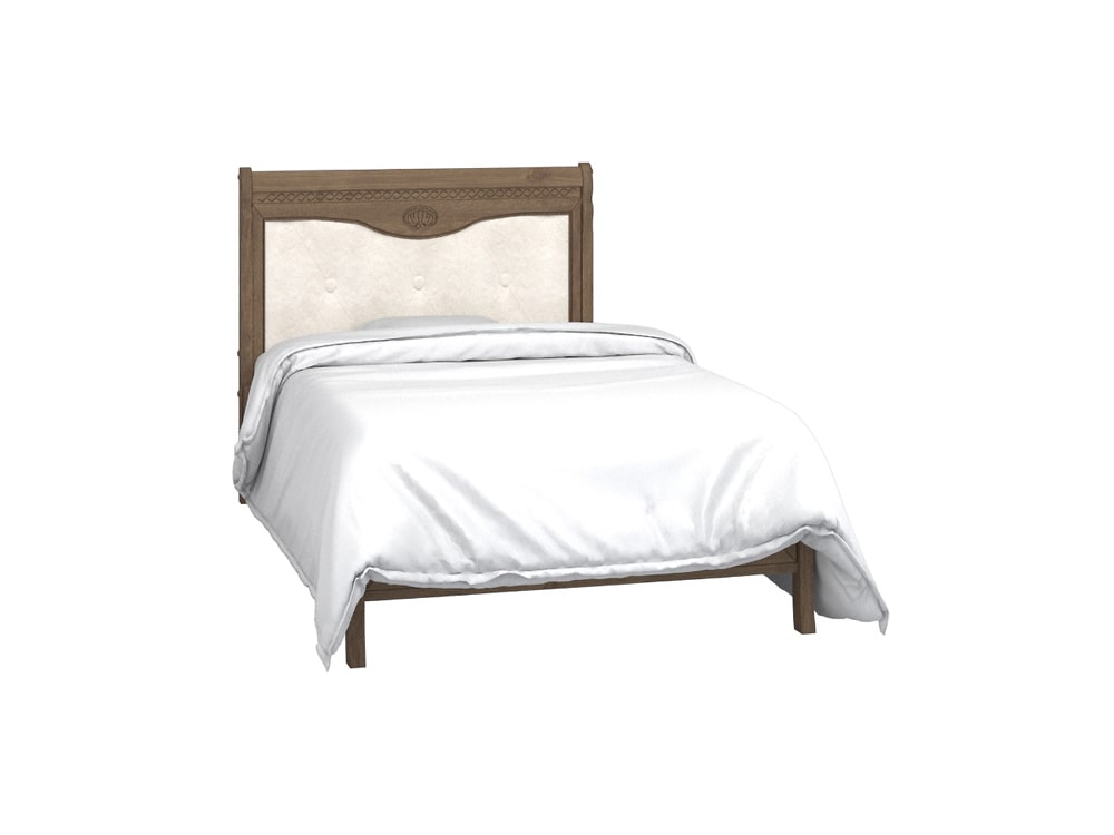 Кровати - Кровать односпальная ЛИКА (изножье низкое), Табак + ТП(1) - Белорусская мебель