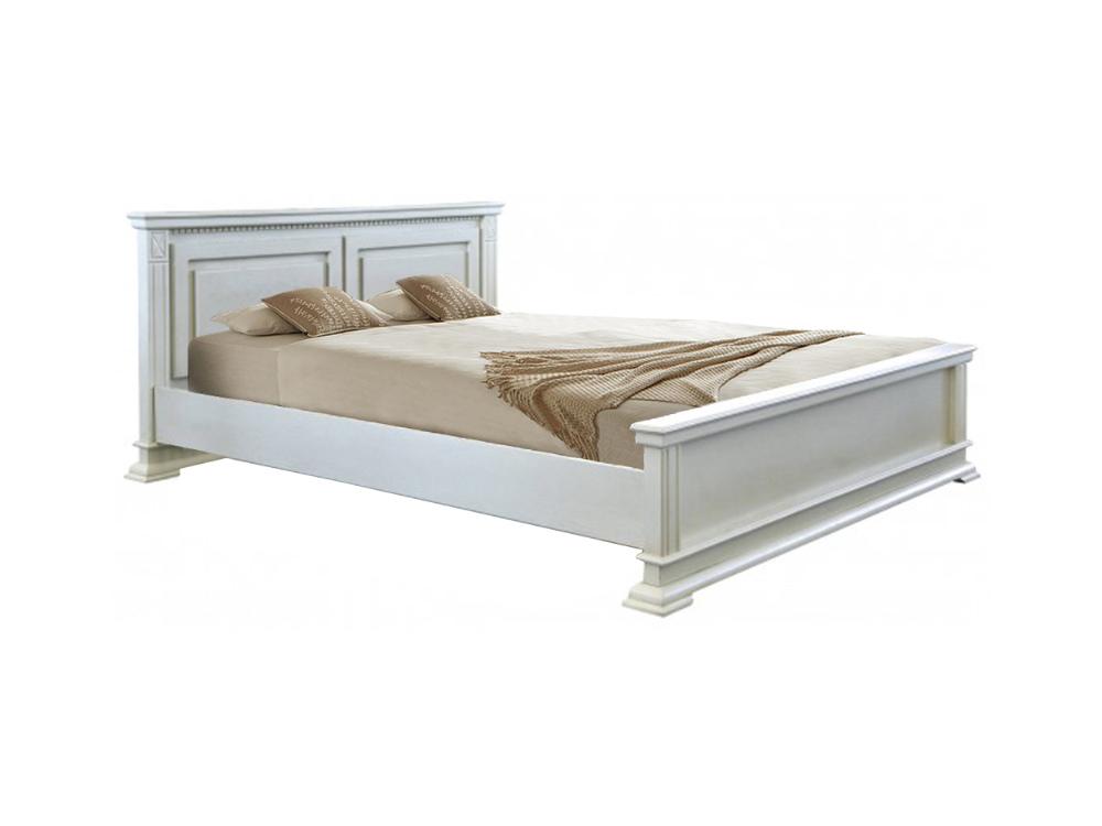 Кровати - Кровать двуспальная ВЕРДИ (изножье низкое), Слоновая кость, П3.487.1.31(1) - Белорусская мебель