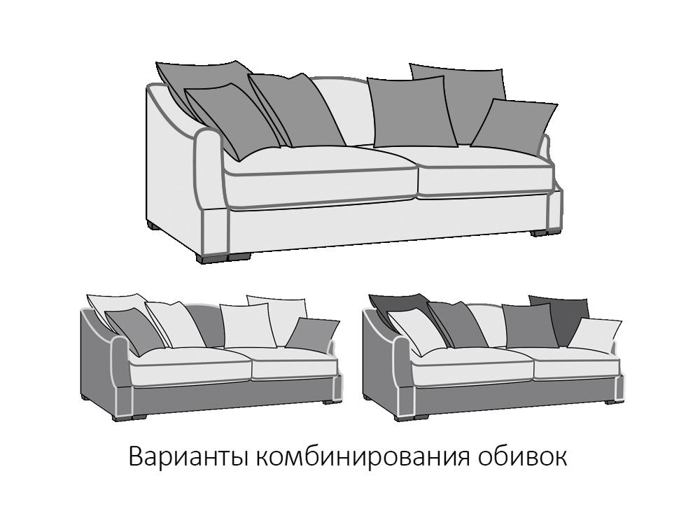 Диваны 3-х местные - Диван ВЕРСАЛЬ раскладной (кат.20)(3) - Белорусская мебель