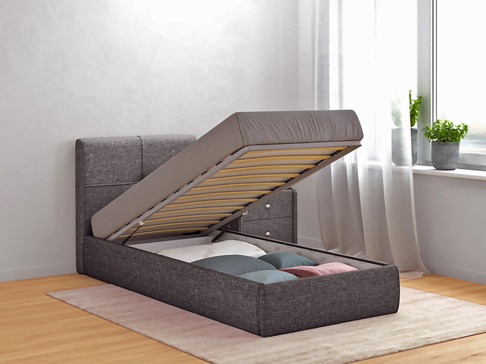Интерьерные мягкие кровати - Кровать с подъемным механизмом ПРИМА МОДЕЛЬ 1 (90)(3) - Белорусская мебель