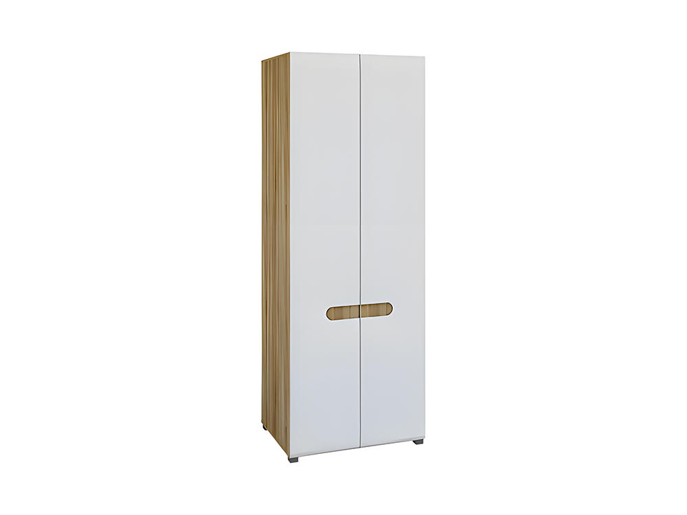 Шкафы для одежды - Шкаф для одежды ЛЕОНАРДО, Белое дерево + Дуб сонома МН-026-22(1) - Белорусская мебель
