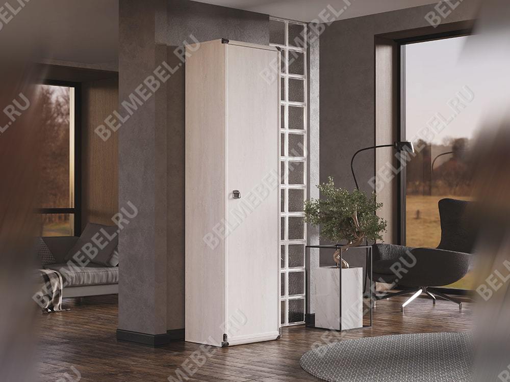 Шкафы в гостиную - Одностворчатый шкаф-пенал Индиана, Сосна Каньон(4) - Белорусская мебель