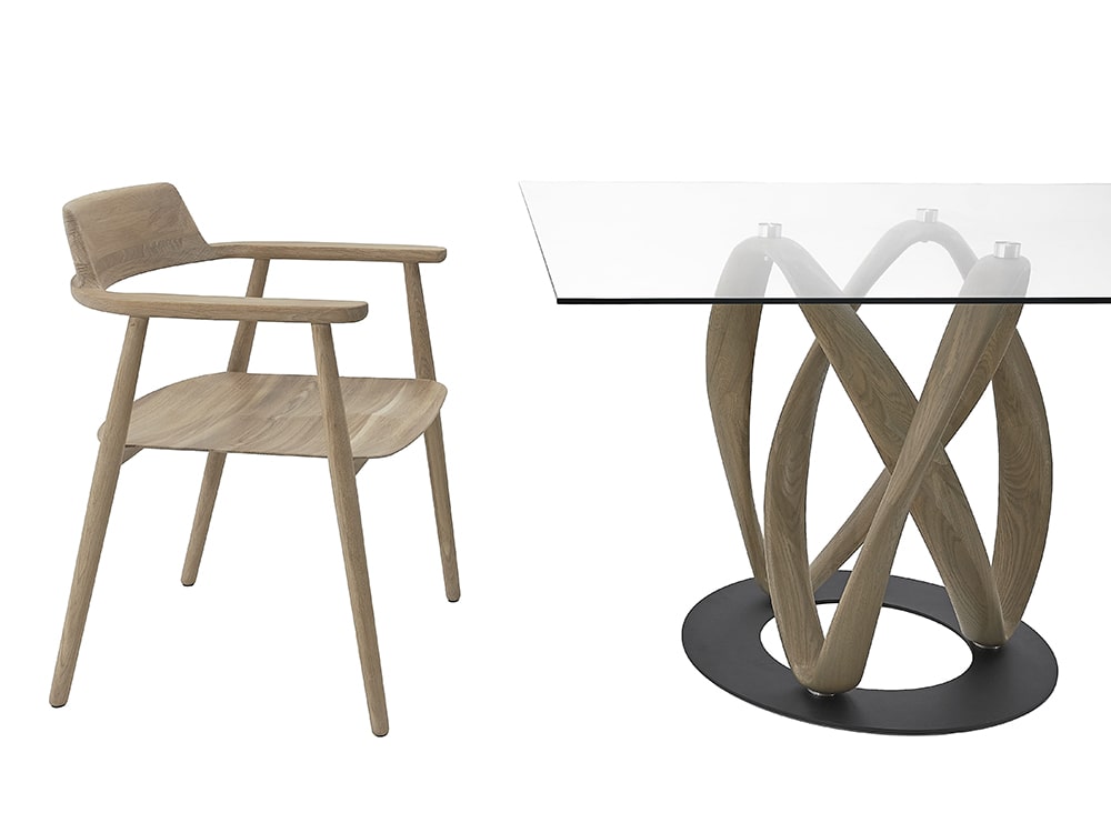 Столы обеденные - Стол ИНФИНИТИ прямоугольный, масло OSMO Серебристо-серый(2) - Белорусская мебель