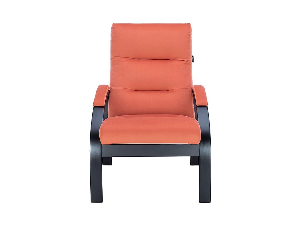 Кресла в гостиную - Кресло ЛИОН, Венге + Велюр V39 оранжевый(2) - Белорусская мебель