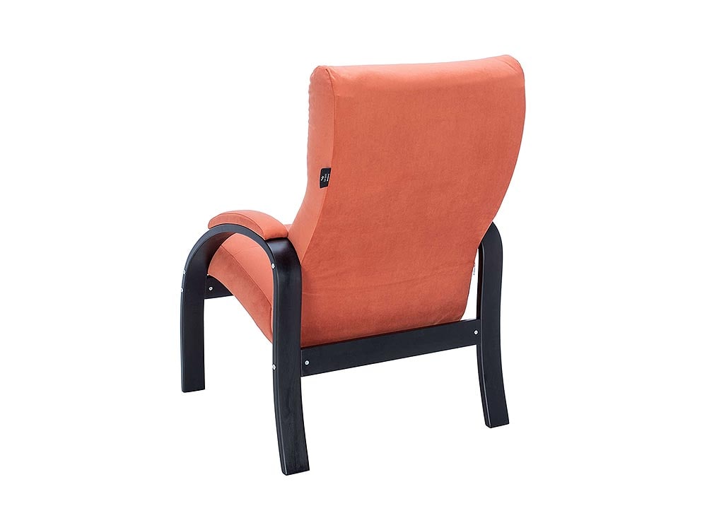Кресла в гостиную - Кресло ЛИОН, Венге + Велюр V39 оранжевый(4) - Белорусская мебель