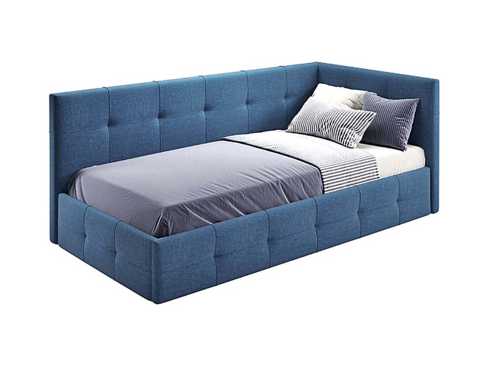 Интерьерные мягкие кровати - Кровать БОСС, Саванна 126 (90)(1) - Белорусская мебель