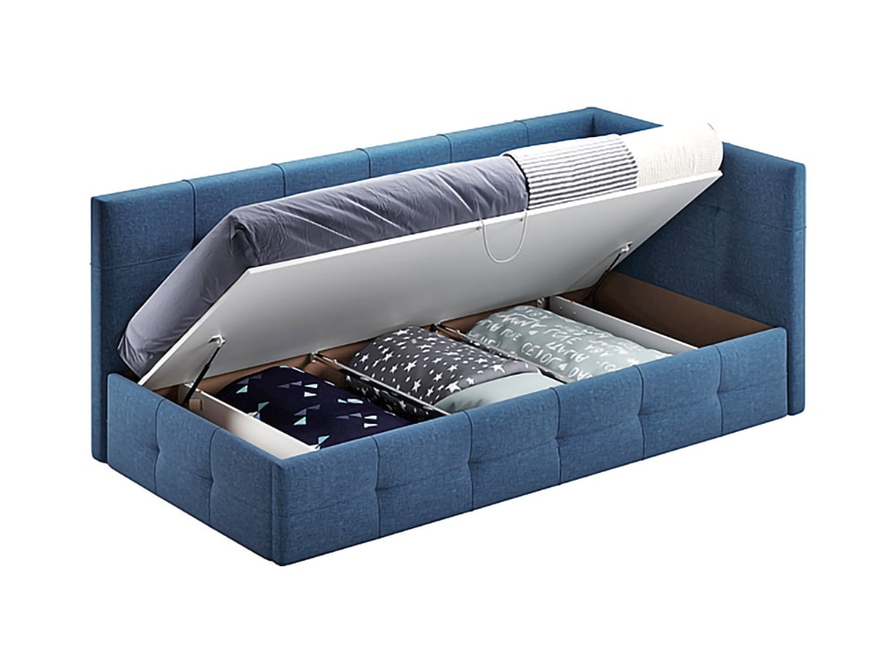 Интерьерные мягкие кровати - Кровать БОСС, Саванна 126 (90)(4) - Белорусская мебель