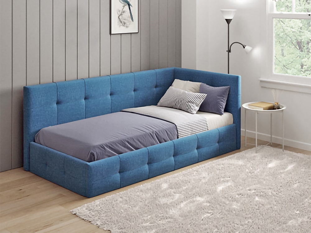 Интерьерные мягкие кровати - Кровать БОСС, Саванна 126 (90)(5) - Белорусская мебель