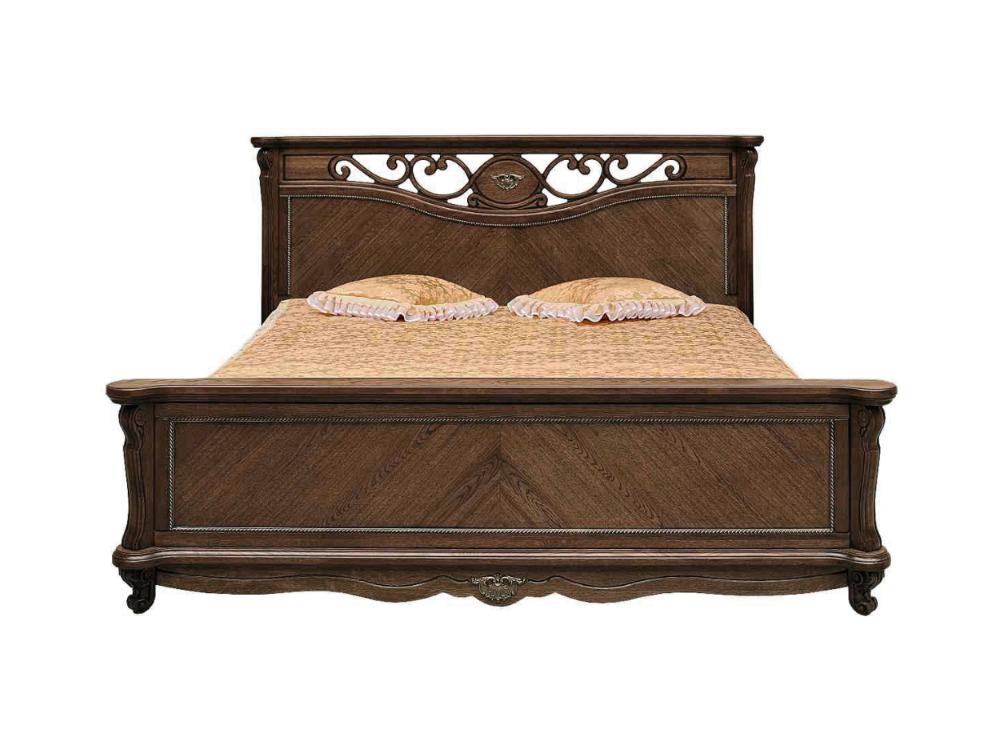 Кровати - Кровать двуспальная АЛЕЗИ (изножье высокое), Табак, П349.14(1) - Белорусская мебель