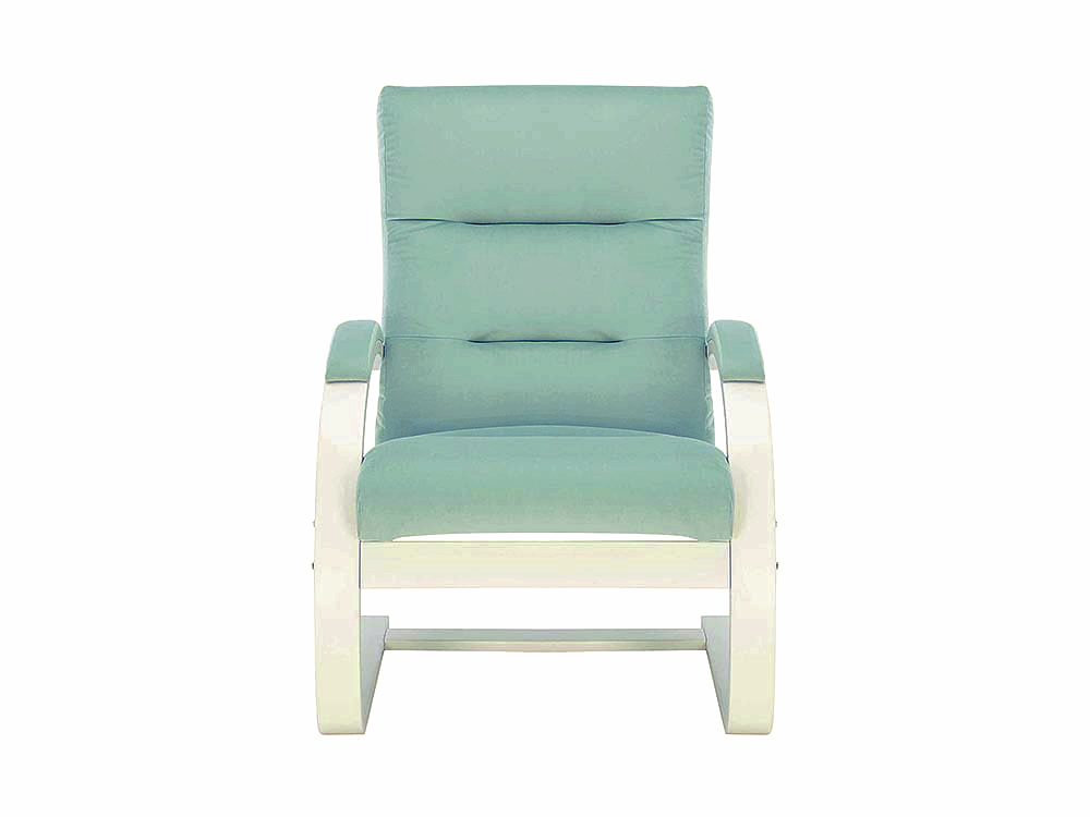 Кресла в гостиную - Кресло МОНЭ, Слоновая кость + Велюр V14 бирюзовый(2) - Белорусская мебель