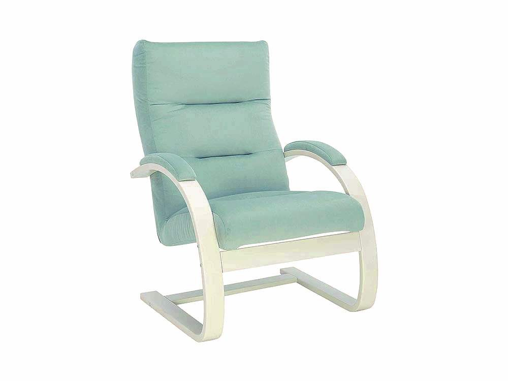 Кресла в гостиную - Кресло МОНЭ, Слоновая кость + Велюр V14 бирюзовый(1) - Белорусская мебель