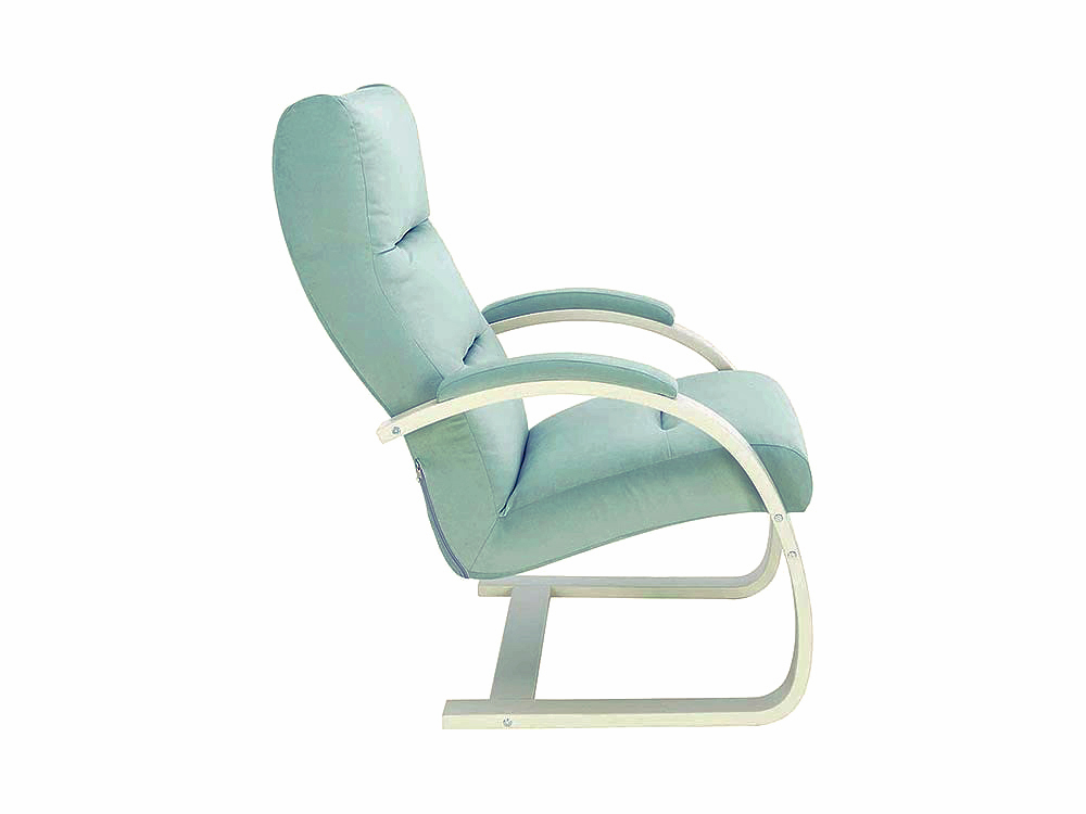 Кресла в гостиную - Кресло МОНЭ, Слоновая кость + Велюр V14 бирюзовый(3) - Белорусская мебель