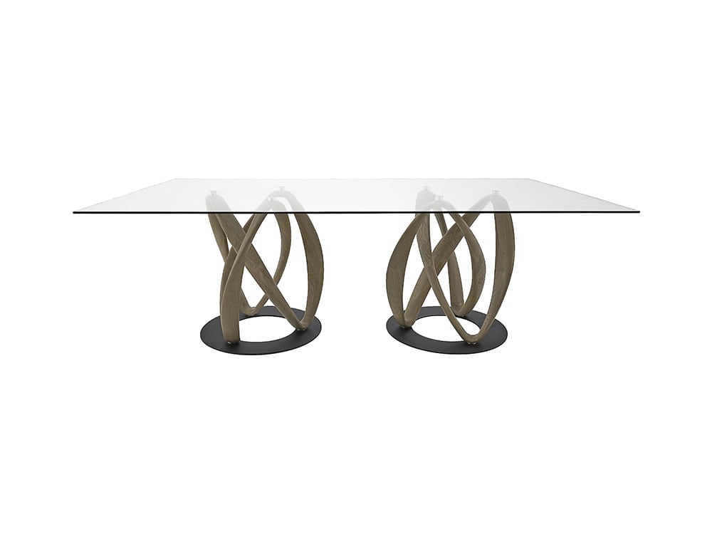 Столы обеденные - Стол ИНФИНИТИ прямоугольный, масло OSMO Серебристо-серый(5) - Белорусская мебель