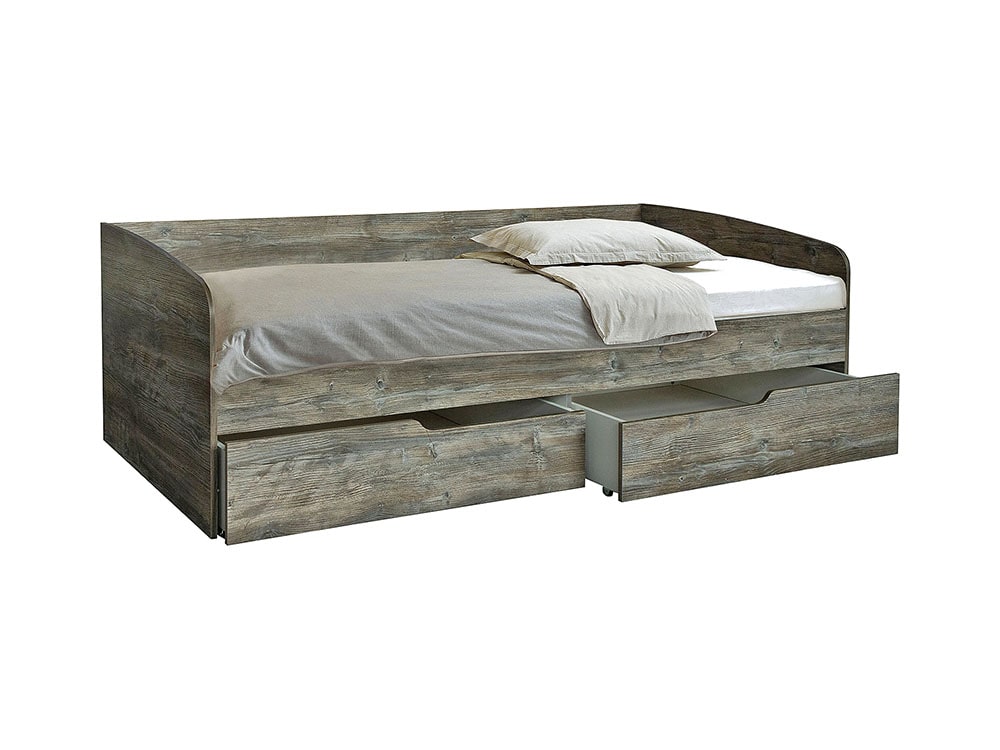 Кровати - Кровать ИРВИНГ с ящиками (90), Сосна джексон(2) - Белорусская мебель