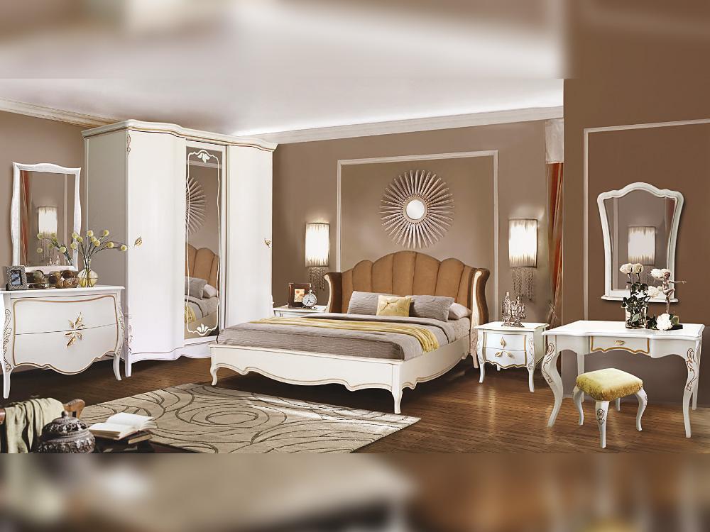 Наборы спален - Спальня ТРИО (белая эмаль золото)(1) - Белорусская мебель