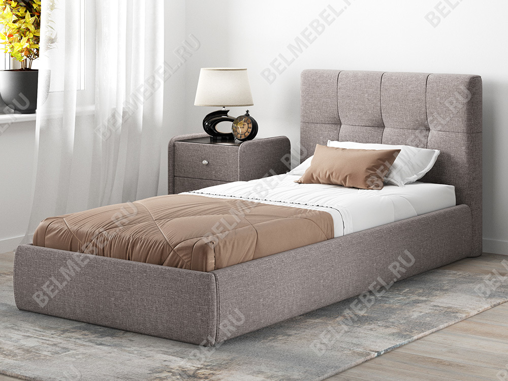 Интерьерные мягкие кровати - Кровать НИКОЛЕТТИ (90) Саванна 09(2) - Белорусская мебель