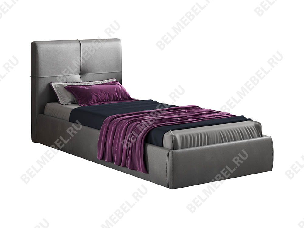 Интерьерные мягкие кровати - Кровать с подъемным механизмом ПРИМА МОДЕЛЬ 1 (90) Бархат 18(1) - Белорусская мебель