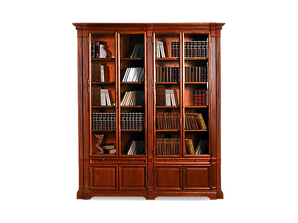 Шкафы для книг, библиотеки - Шкаф комбинированный ПРЕСТИЖ, Мокко, ГМ 5931(1) - Белорусская мебель