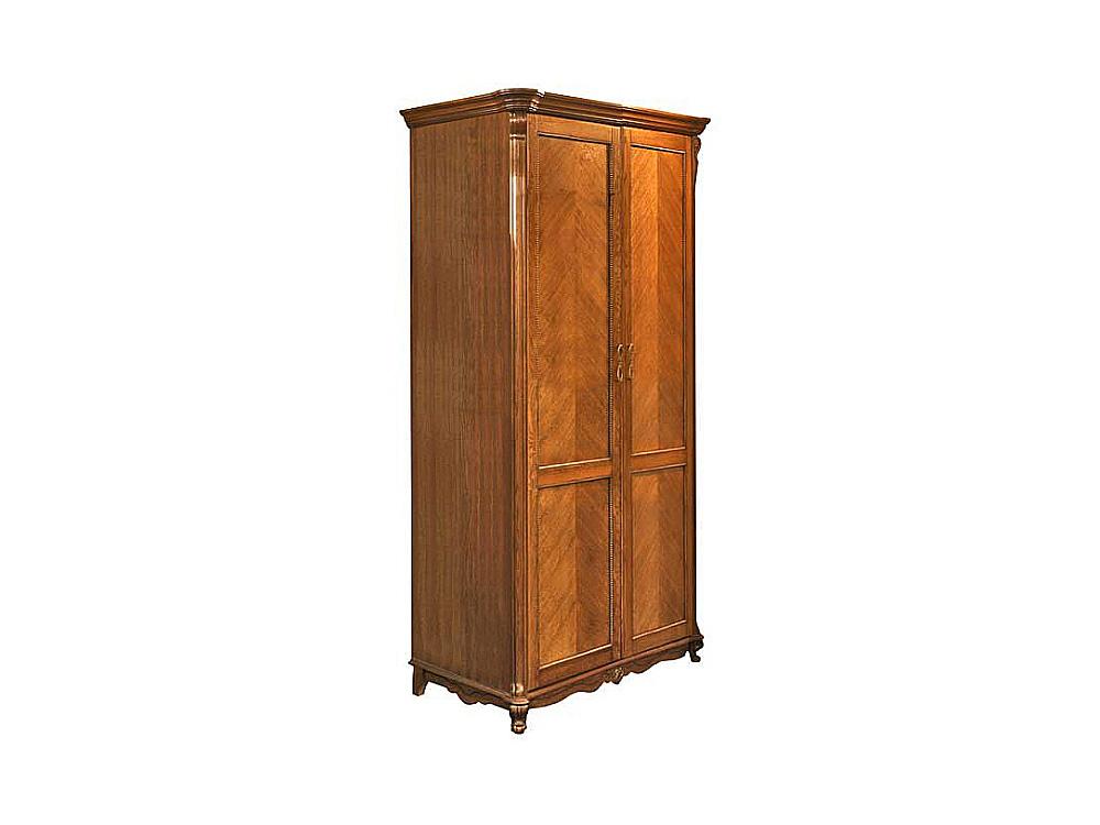 Шкафы для одежды - Шкаф для одежды АЛЕЗИ, Античная бронза, П 349.10 двухдверный(1) - Белорусская мебель