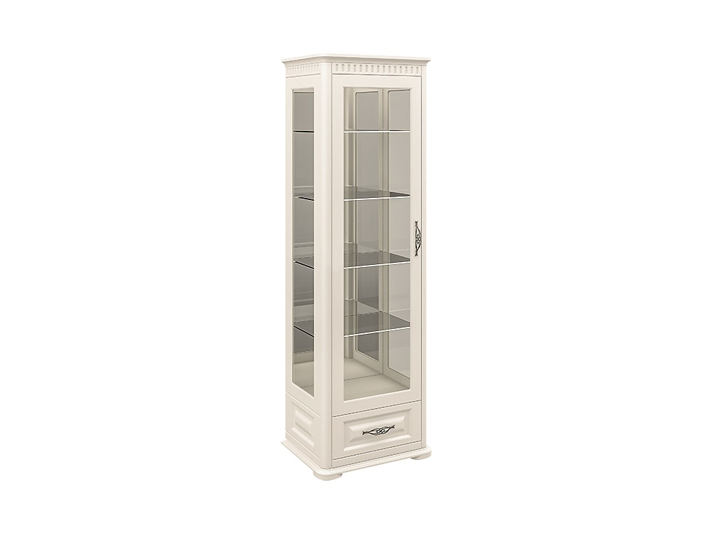 Шкафы с витриной - Шкаф комбинированный МАРСЕЛЬ, Крем (-12)(1) - Белорусская мебель