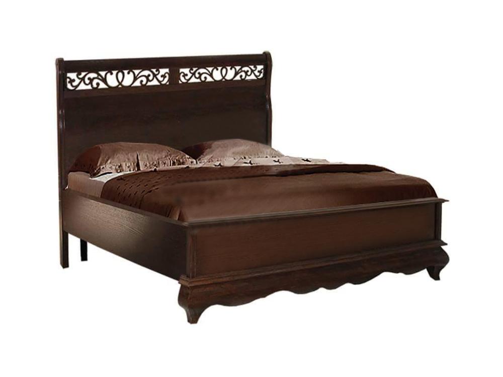 Кровати - Кровать двуспальная ОСКАР (изножье низкое), Орех, ММ-216-02/14Б2(2) - Белорусская мебель