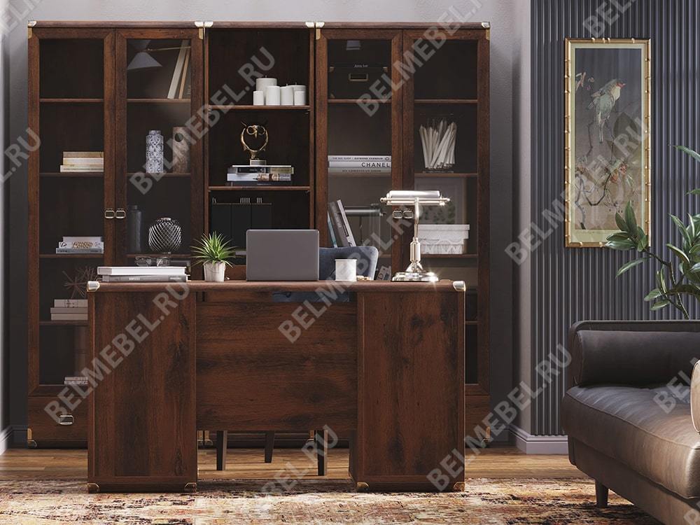 Столы письменные и парты - Большой письменный стол Индиана, Дуб Саттер(2) - Белорусская мебель