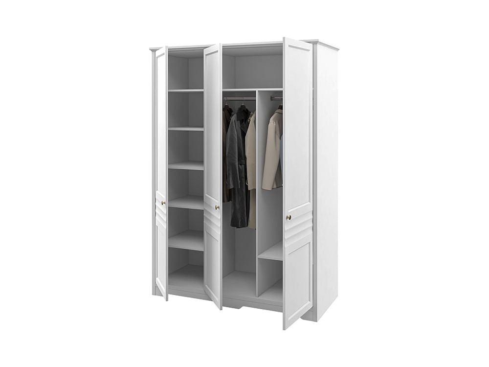 Шкафы для одежды - Шкаф для одежды ДЕНВЕР, Белый матовый -18(2) - Белорусская мебель