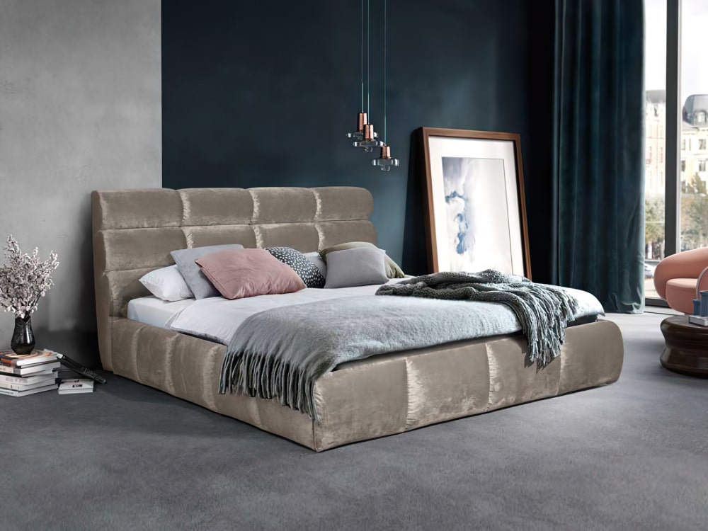 Интерьерные мягкие кровати - Кровать двуспальная ЕЛЕНА (160) (кат.2)(4) - Белорусская мебель