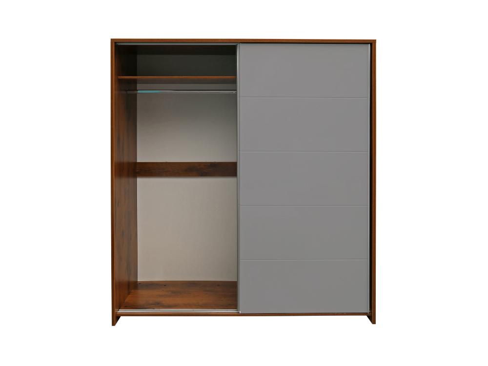 Шкафы для одежды - Шкаф-купе МОНАКО, Дуб Саттер + Серый мокко(4) - Белорусская мебель