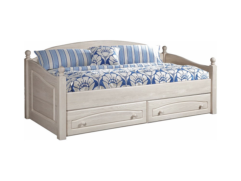 Кровати в детскую - Кровать-диван ЛОТОС 2186, Брашированный крем(1) - Белорусская мебель