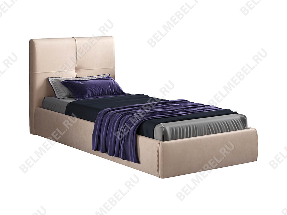 Интерьерные мягкие кровати - Кровать с подъемным механизмом ПРИМА МОДЕЛЬ 1 (90) Бархат 09(1) - Белорусская мебель