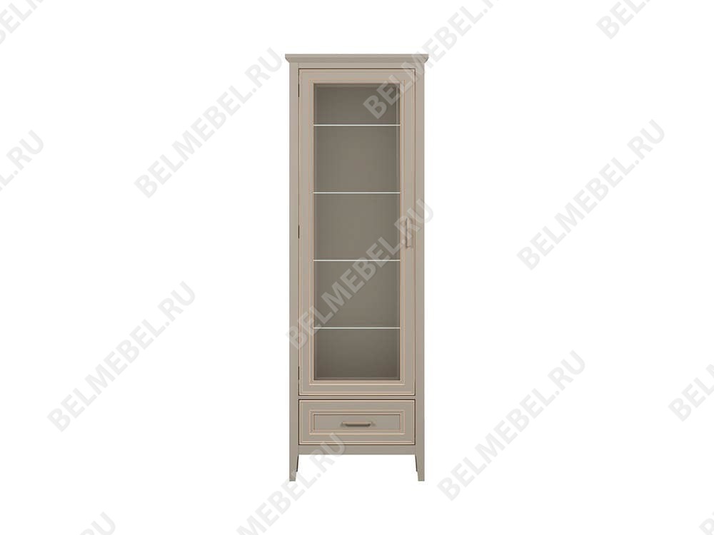Шкафы с витриной - Витрина Classic, Глиняный серый(2) - Белорусская мебель