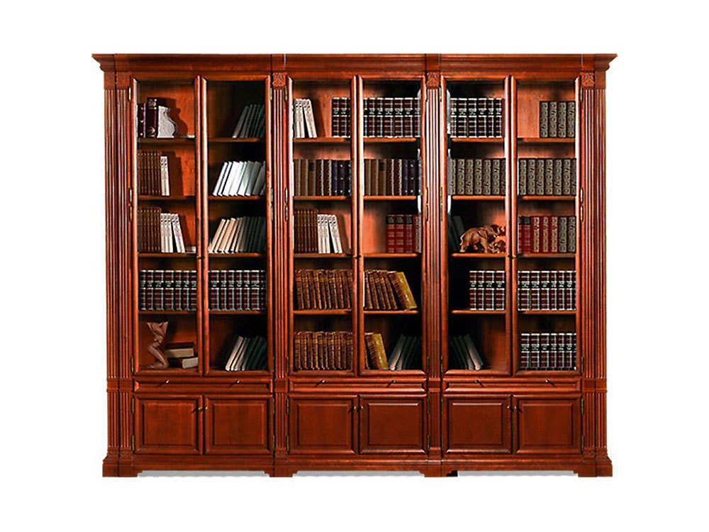 Шкафы для книг, библиотеки - Шкаф комбинированный ПРЕСТИЖ, Мокко, ГМ 5931-11(1) - Белорусская мебель