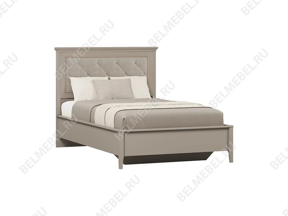 Кровати - Кровать с мягким элементом Classic, Глиняный серый (LOZ120x200)(1) - Белорусская мебель