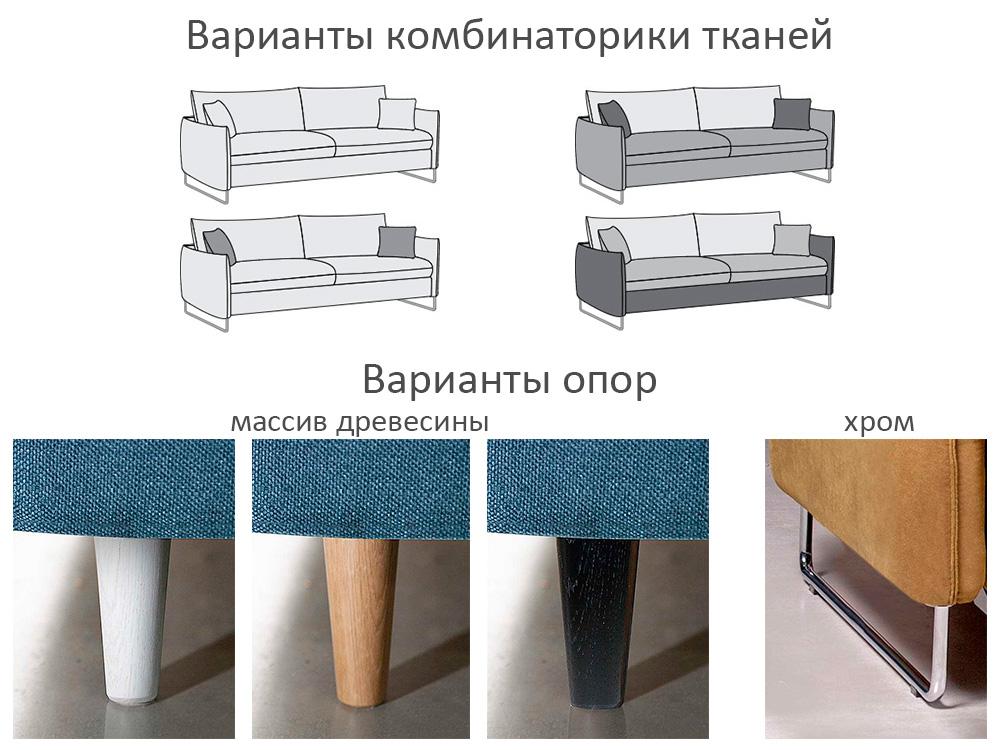 Диваны 3-х местные - Диван МЕГА раскладной (кат.6), опоры из массива дуба(2) - Белорусская мебель