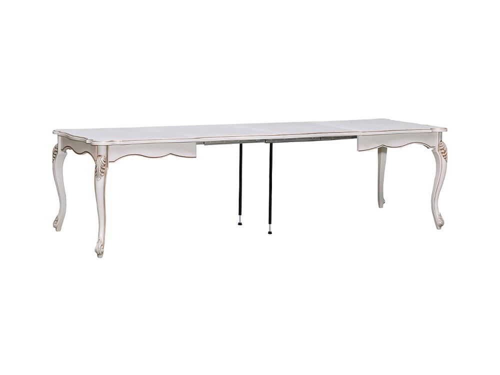 Столы обеденные - Стол обеденный АЛЕЗИ, Слоновая кость с золочением П1.350.4.09(1) - Белорусская мебель