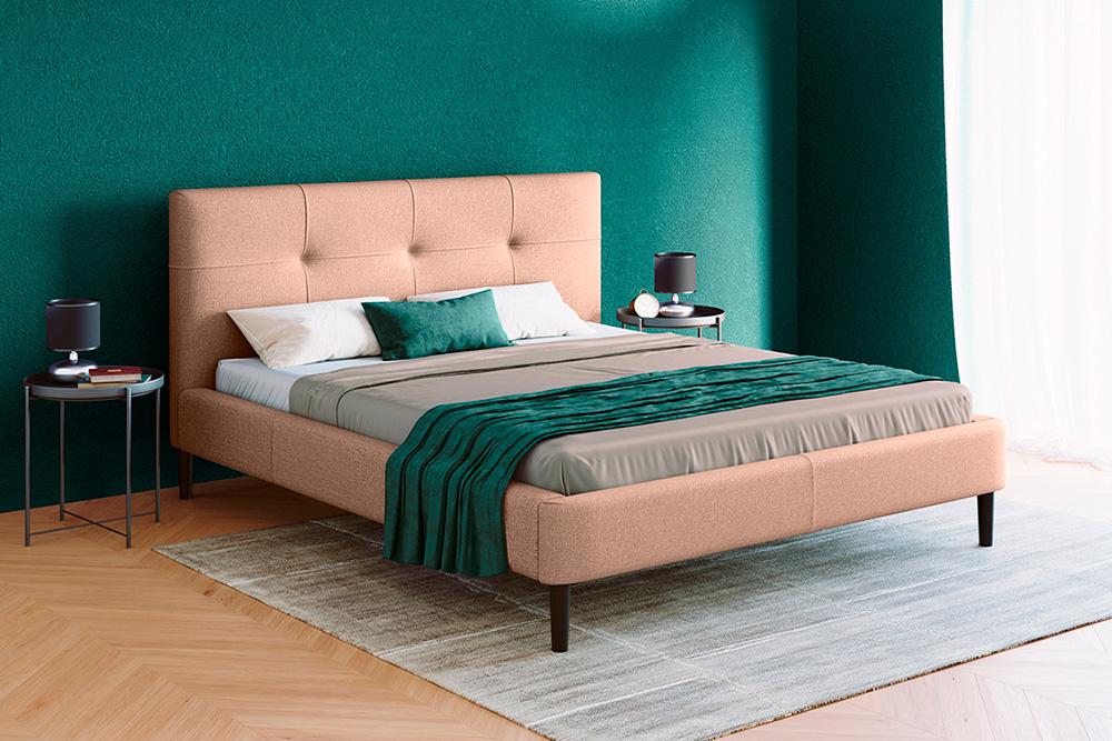 Интерьерные мягкие кровати - Кровать двуспальная ОДРИ (140)(5) - Белорусская мебель